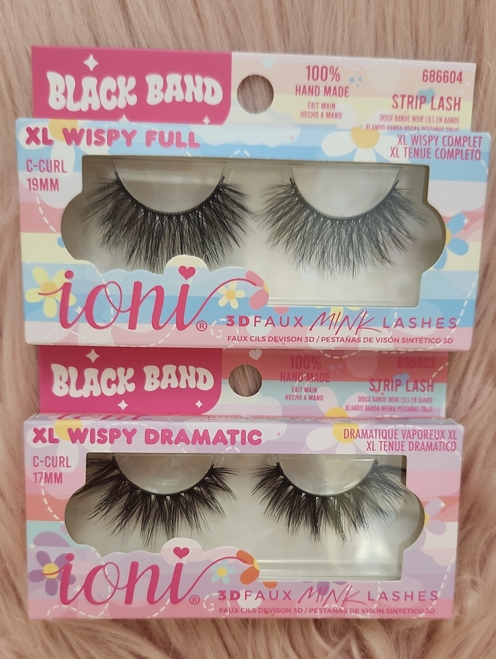 Brand New 2CT BUNDLE IONI 3D FAUX MINK False Lashes XL